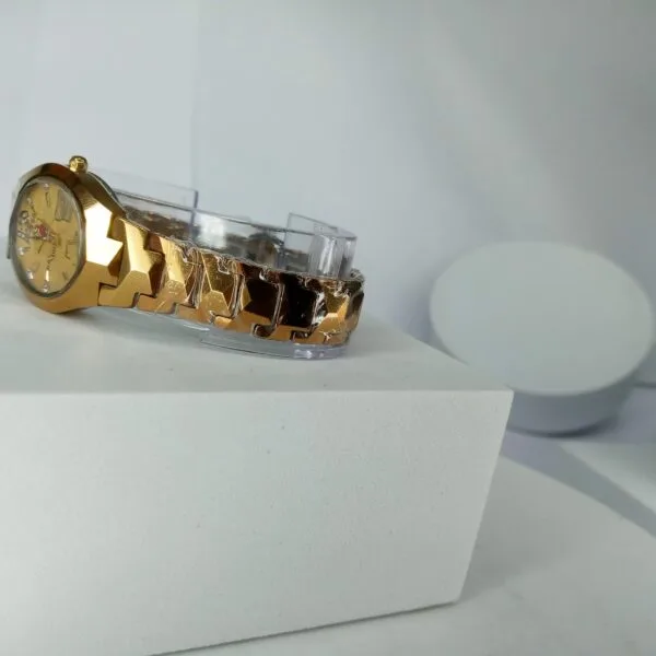 Rado DiaStar Gold-Tone Stainless Steel Women's Luxury Day-Date Watch