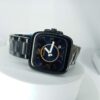 Rado Ceramica Square Black Ceramic Women's Watch with Blue Dial  Date