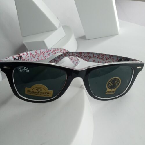 Ray-Ban Wayfarer Black G-15 Diamond Hard Sunglasses