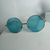 Ray-Ban Round Metal Frame Blue Lens Sunglasses
