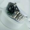 Rolex Oyster Perpetual Day-Date Men's Stainless Steel Watch with Black Roman Dial