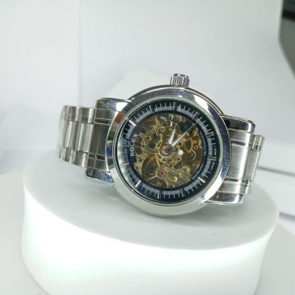 Rolex Men's Automatic Skeleton Dial Stainless Steel Watch