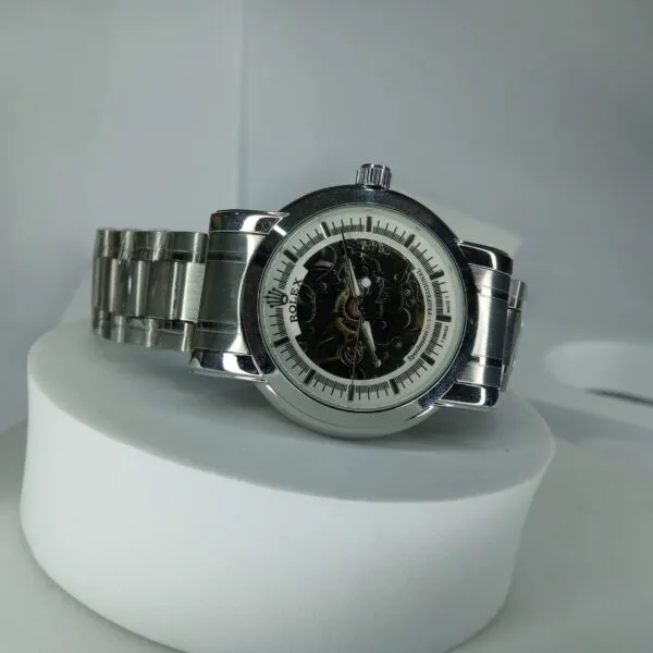 Rolex Men's Automatic Skeleton Dial Stainless Steel Watch