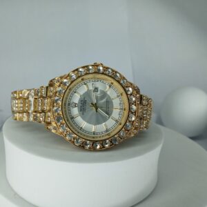 Rolex Oyster Perpetual Day-Date Iced Out Gold Men's Automatic Watch