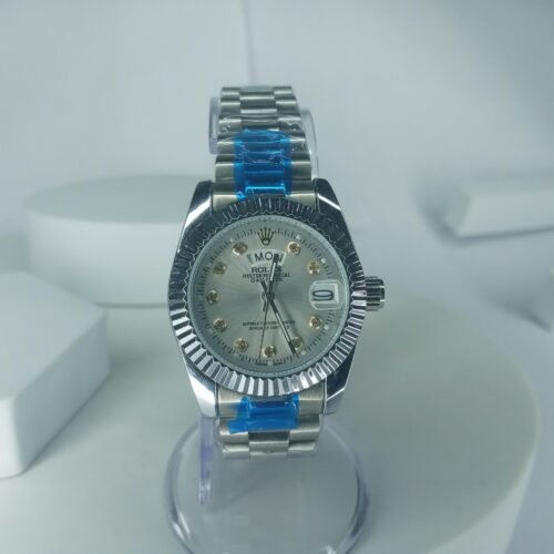 Rolex Oyster Perpetual Day-Date Women's Automatic Silver Stainless Steel Watch