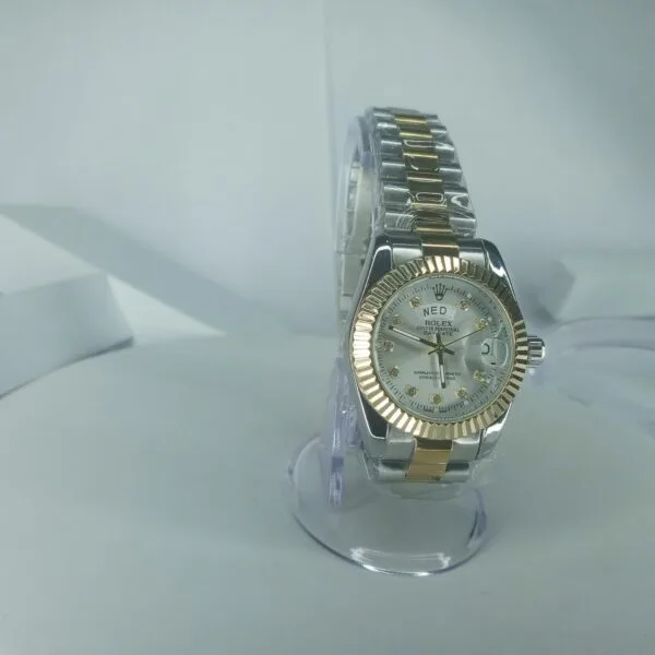 Rolex Oyster Perpetual Day-Date Women's Automatic Silver Stainless Steel Watch