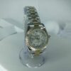 Rolex Oyster Perpetual Day-Date Men's Silver Stainless Steel Watch with Diamond Dial