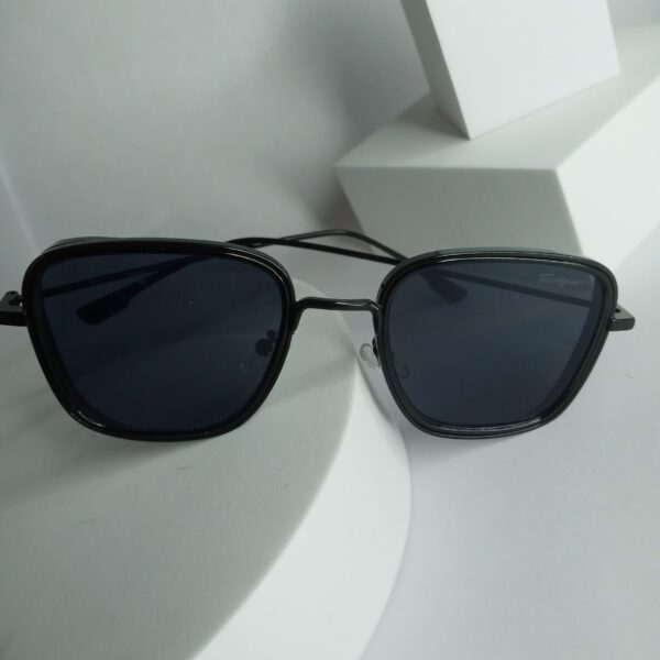 Salvatore Ferragamo Black Square Unisex Sunglasses