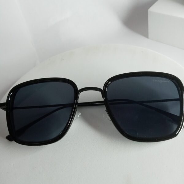Salvatore Ferragamo Black Square Unisex Sunglasses