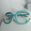 Salvatore Ferragamo Women's Bold Teal Oversized Plastic Eyeglasses SF201