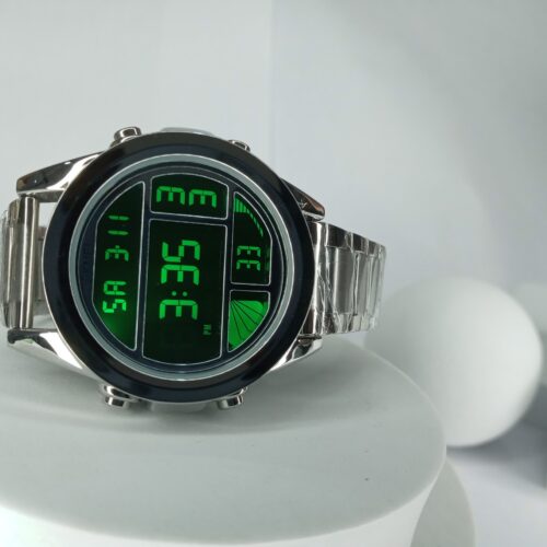 SKMEI WR30M Men's Digital Silver Stainless Steel Watch