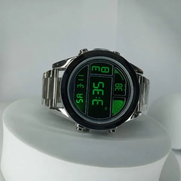 SKMEI WR30M Men's Digital Silver Stainless Steel Watch