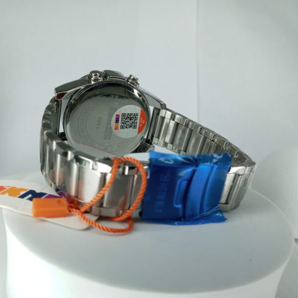 SKMEI WR30M Men's Digital Silver Stainless Steel Watch