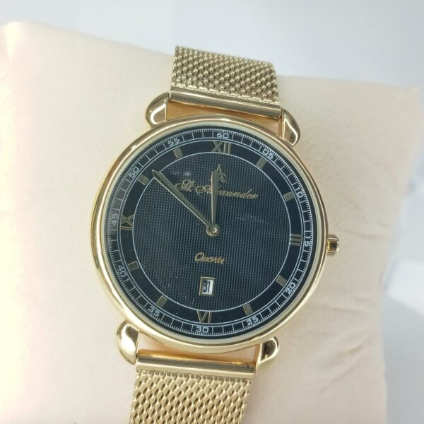 St. Alexander Gold Quartz Classic Chain Watch