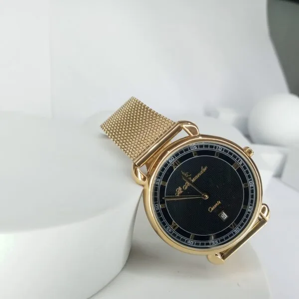 St. Alexander Gold Quartz Classic Chain Watch