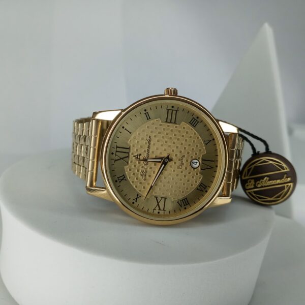 St. Alexander Gold Quartz Classic Chain Watch