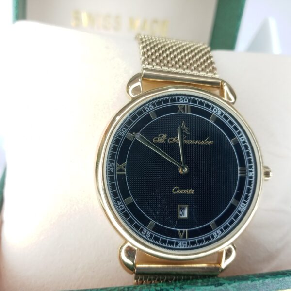 St. Alexander Gold Quartz Classic Chain Watch