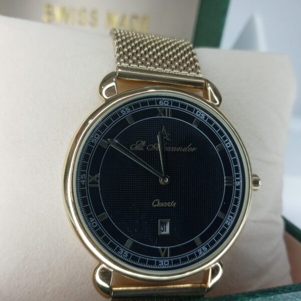 St. Alexander Gold Quartz Classic Chain Watch