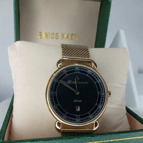 St. Alexander Gold Quartz Classic Chain Watch