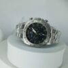 Tang Tang Yi Biao Men's Silver Stainless Steel Chronograph Watch with Diamond Accents