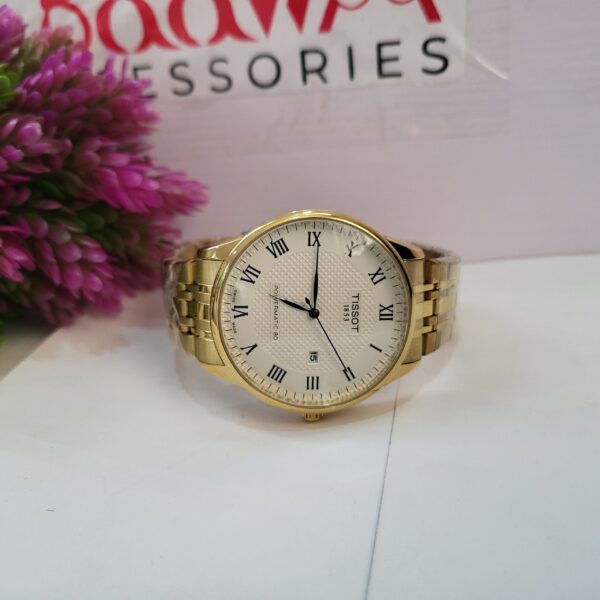 Tissot Men's Gold-Tone Powermatic 80 Automatic Watch