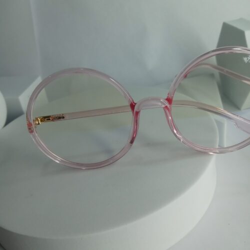 Tom Ford TF52 Pink Round Frame Designer Eyeglasses for Women