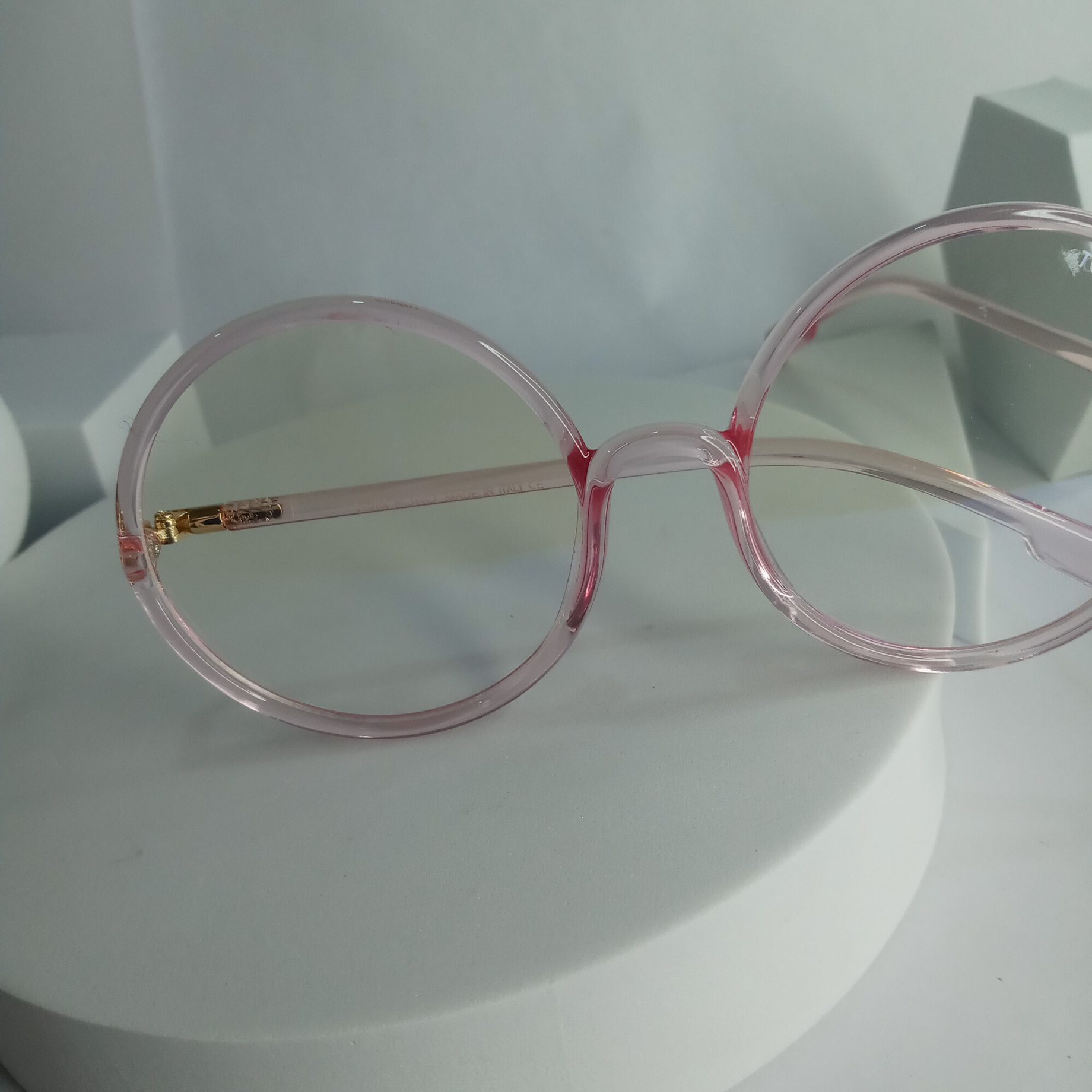 Tom Ford TF52 Pink Round Frame Designer Eyeglasses for Women