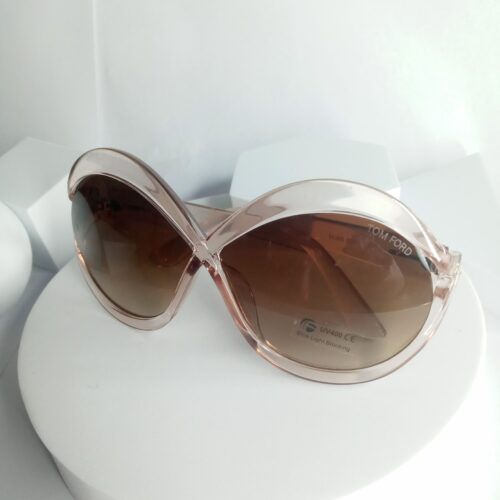 Tom Ford Women's Oversized Butterfly UV400 Blue Light Blocking Sunglasses TF95368