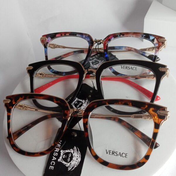 Versace VE65 Multi-Color Square Cat-Eye Acetate Eyeglasses