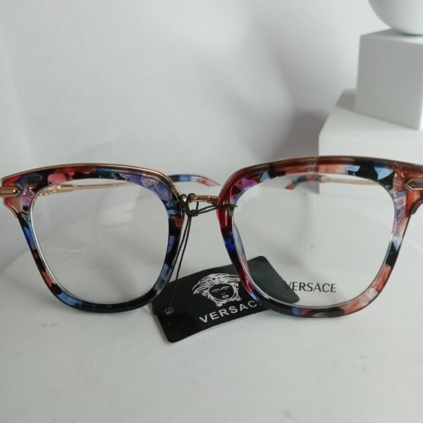 Versace VE65 Multi-Color Square Cat-Eye Acetate Eyeglasses