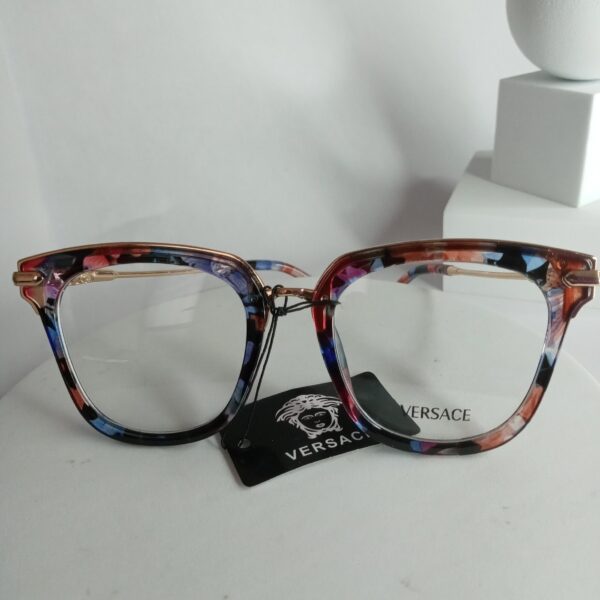Versace VE65 Multi-Color Square Cat-Eye Acetate Eyeglasses