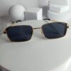 Designer Gold Rectangular UV Protection Sunglasses - view 4