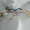 Versace S23 Gold Rectangular Eyeglasses