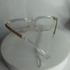 Versace Men's Clear Frame Gold Medusa Eyeglasses