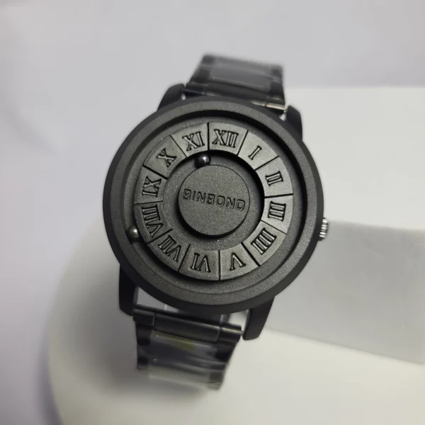 Binbond Men's Stainless Steel Magnetic Roman Dial Watch
