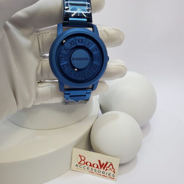 Binbond Men's Stainless Steel Magnetic Roman Dial Watch