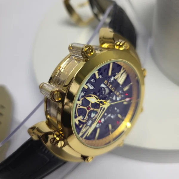 Bulgari 9007 Men's Skeleton Automatic Stainless Steel Watch