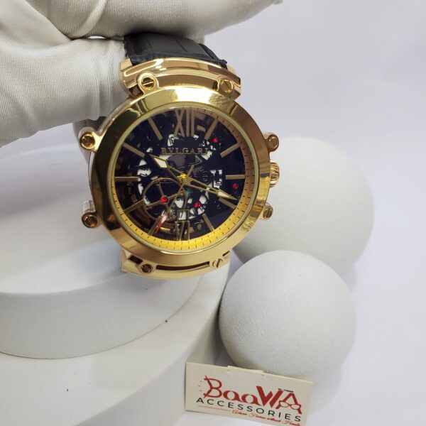 Bulgari 9007 Men's Skeleton Automatic Stainless Steel Watch