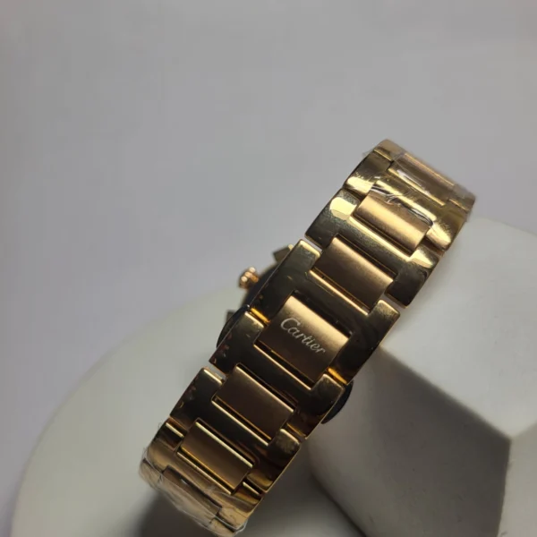 Cartier AG1619 Men's Gold Stainless Steel Chronograph Watch