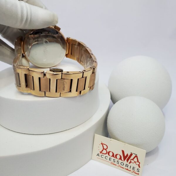 Cartier AG1619 Men's Gold Stainless Steel Chronograph Watch