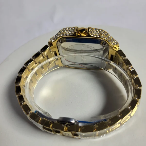Cartier 6368 Women's Diamond-Encrusted Stainless Steel Water Resistant Watch