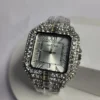 Cartier 6368 Women's Diamond-Encrusted Stainless Steel Water Resistant Watch