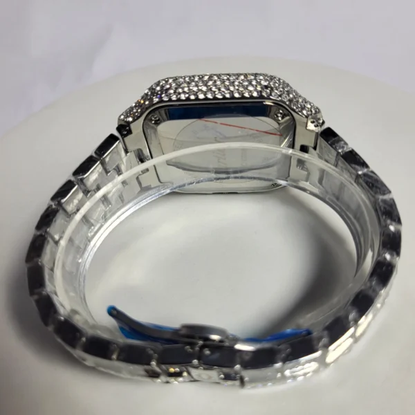 Cartier 6368 Women's Diamond-Encrusted Stainless Steel Water Resistant Watch