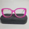 Cartier 2401 Pink Cat-Eye Women's Glasses with Gold Accents