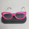 Cartier 2401 Pink Cat-Eye Women's Glasses with Gold Accents
