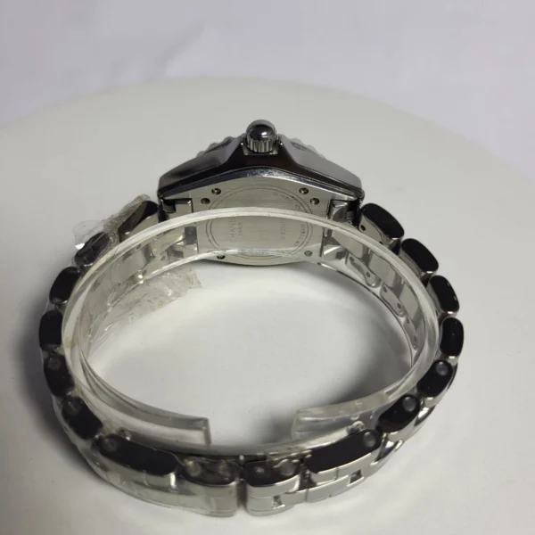 Chanel J12 Diamond Bezel Stainless Steel Women's Quartz Watch