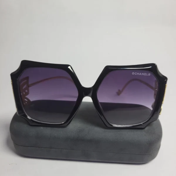 Chanel Butterfly Hexagonal Oversized Sunglasses - Black  Pink