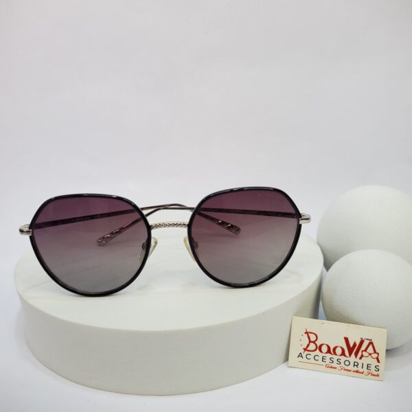 Chanel 2189-J Women's Gradient Lens Metal Round Sunglasses