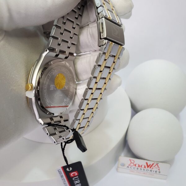 Curren 8444 Men's Gold Stainless Steel Quartz Water Resistant Watch