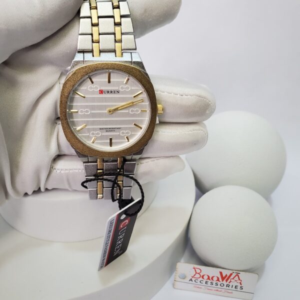 Curren 8444 Men's Gold Stainless Steel Quartz Water Resistant Watch